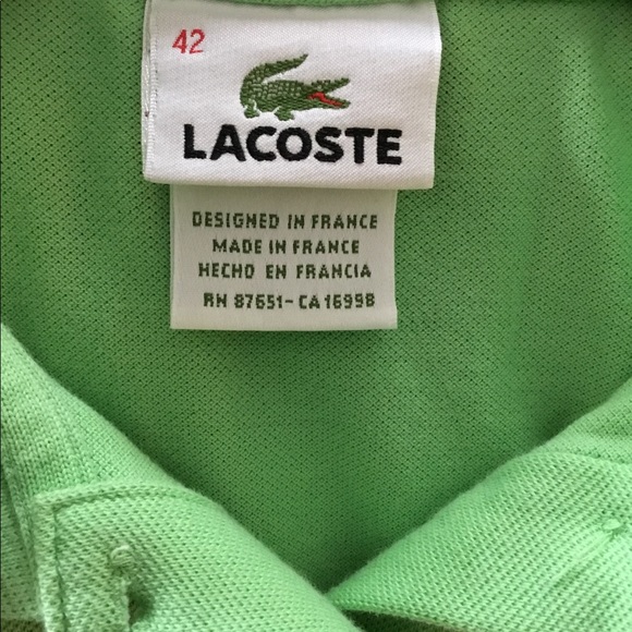 4 Authentic Lacoste Pique Polos Size 42 - Picture 8 of 8